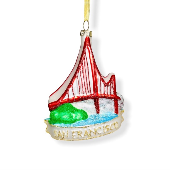 San Francisco Golden Gate Bridge Glass Ornament - Picture 5 of 7